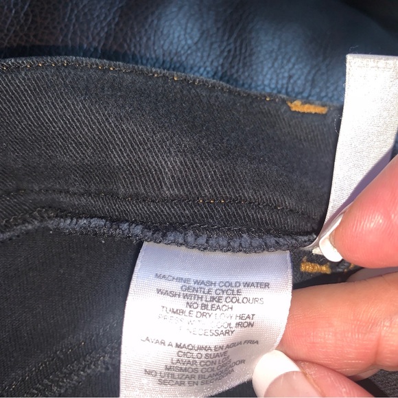 JONES NEW YORK Womens Black Stretch Canvas Pants Size 10 (30 Inseam) Jeans - Picture 3 of 6
